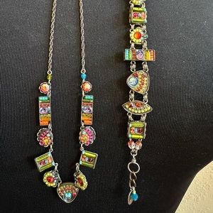 Rare Vintage Firefly 2 piece set - Necklace & Bracelet